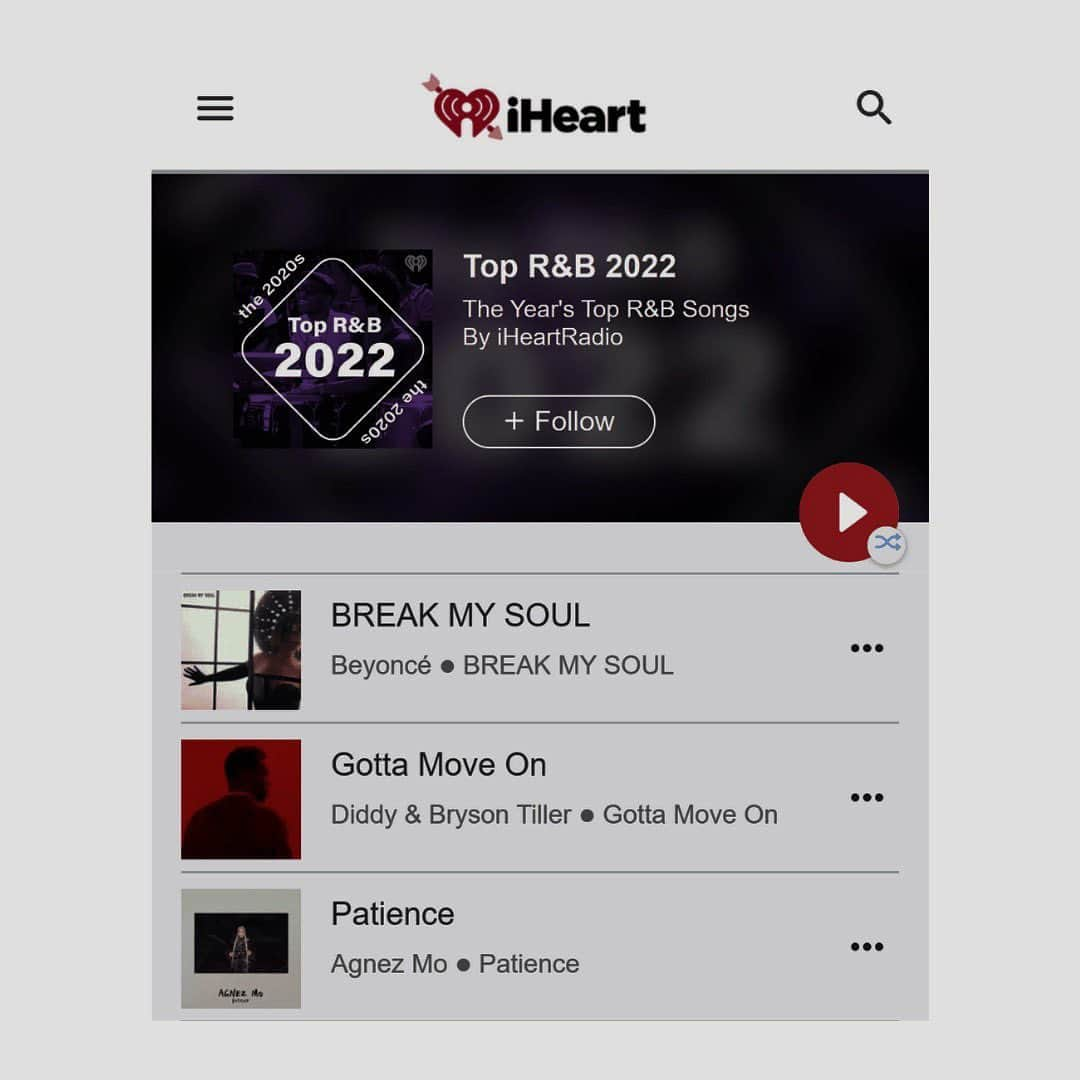 アグネス・モニカさんのインスタグラム写真 - (アグネス・モニカInstagram)「Thank you @iheartradio 🤍 Patience is on your top R&B 2022 list!   #AGNEZMO」3月17日 10時28分 - agnezmo