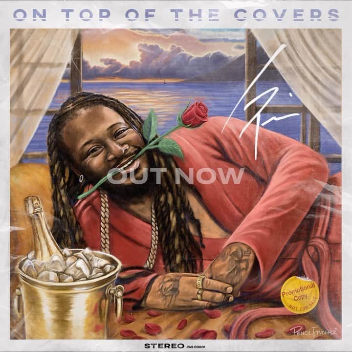 T-ペインのインスタグラム：「It’s finally here!! Grab someone you love and listen to all 7 fantabulous hits from my cover album “On Top Of The Covers” out now!!!! 🕺🏿🥂🌹 #OnTopOfTheCovers #NappyBoyEnt」
