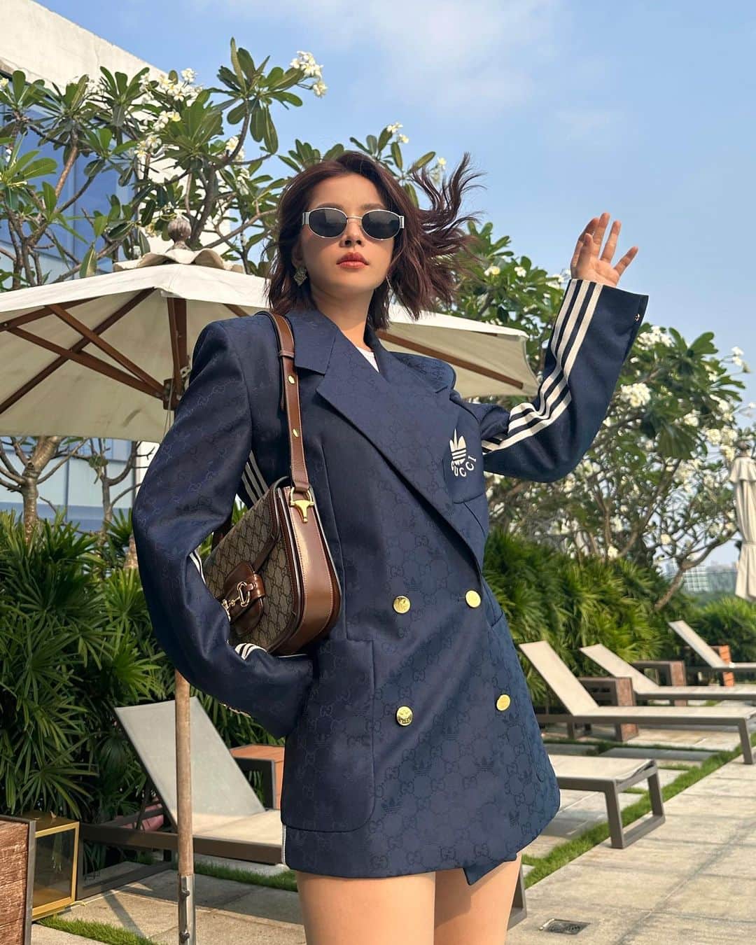 Chi Puのインスタグラム：「Just a casual day in my Gucci gear 😎#gucci」