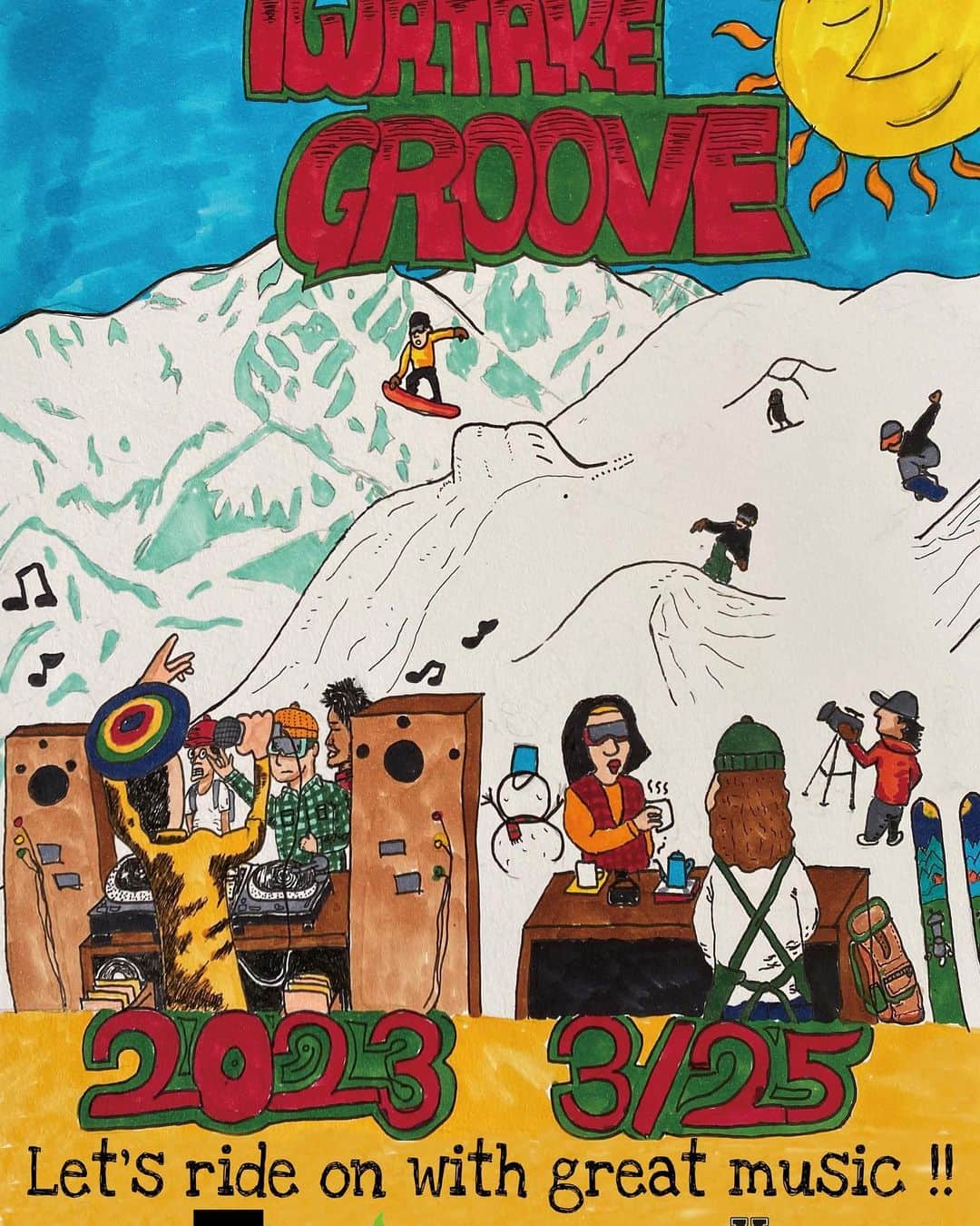 のインスタグラム：「【パークイベントのご案内】 3月25日（土）、Iwatake Snow Parkで音楽＆ライドイベント「 IWATAKE GROOVE」を開催！シーズン最後のパークイベントにぜひ遊びにお越しください！！   #白馬岩岳マウンテンリゾート #hakubaiwatakemountainresort #白馬岩岳スノーフィールド #hakubaiwatakesnowfield #hakubamountainharbor #白馬マウンテンハーバー #白馬ヒトトキノモリ #長野県 #白馬村 #白馬岩岳 #iwatakesnowpark #hakubaiwatake #hakubavalley」