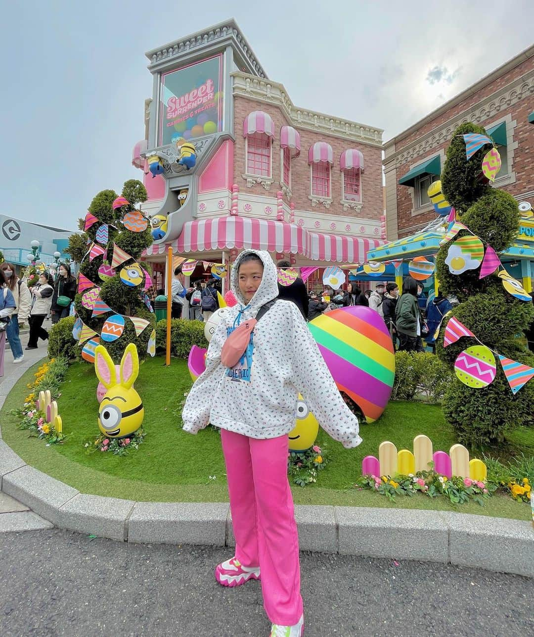 森山あすかのインスタグラム：「💓💙💓💙💓💙💓 #USJ」