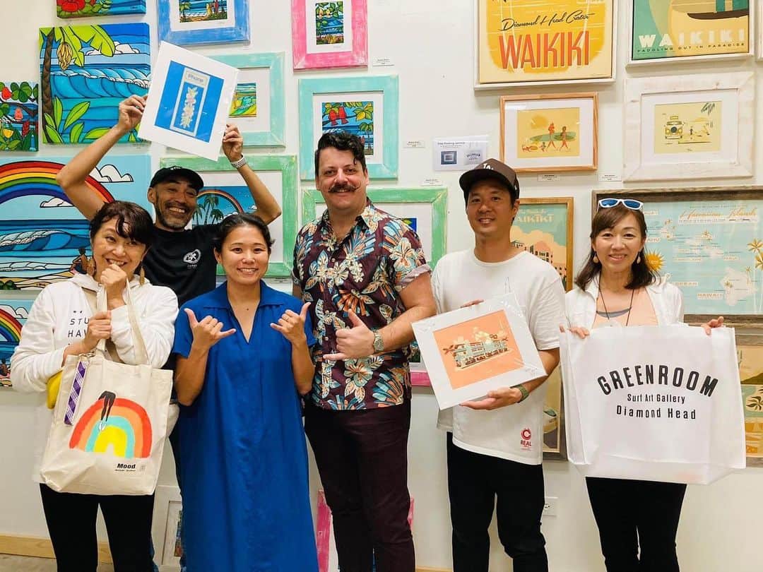 飯島寛子さんのインスタグラム写真 - (飯島寛子Instagram)「@northwave825 「逢いたかったハワイ！In Honolulu festival 」 @reikotrogers さんの濃厚ツアー @greenroomhawaii にて アーティストにmeet and greet!! @kgotoart さん @solario.art.waikiki さん #スタジオリム公開収録 #studiorimhawaii#リスナーさん　#ラジオのお仕事　#逢いたかったハワイ #ハワイのラジオ　#人と出逢える場所 #hawaiilife #ハワイ」3月17日 17時55分 - hirokoiijima