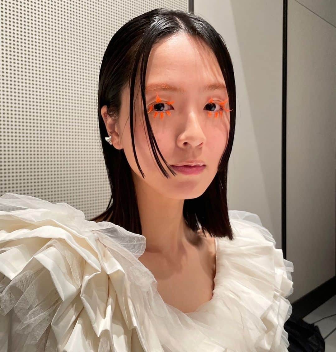 のインスタグラム：「素敵すぎたメイク🤍🧡 ありがとうございました @yukimake  @instauka」