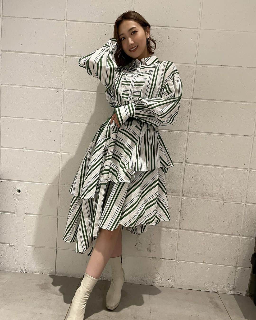 のインスタグラム：「・ 🕊‪💚  onepiece: @eimyistoire_official  shoes: @dianashoespress」