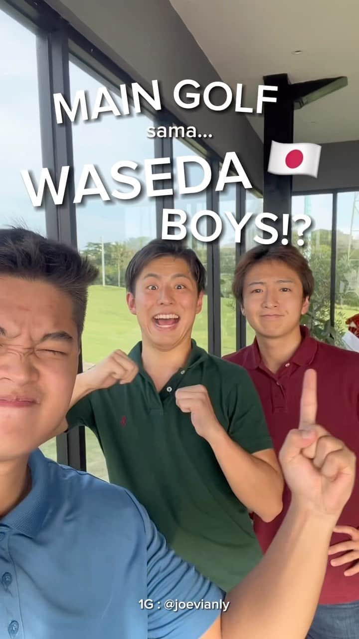 坂崎裕介のインスタグラム：「Tiger Woods ❌ Yusuke Woods ✅ Seru banget weh! 😂 Putting Challenge soon!   #fyp #reels #golf #golfindonesia #belajargolf #challenge #wasedaboys #jepang #golfstagram #maingolf」