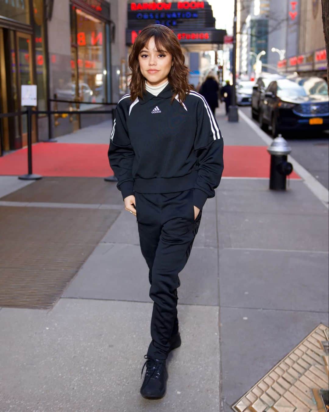 adidas Womenのインスタグラム：「Spotted 👀 @jennaortega giving us sporty & stylish while wearing #adidasSportswear in NYC 👏」
