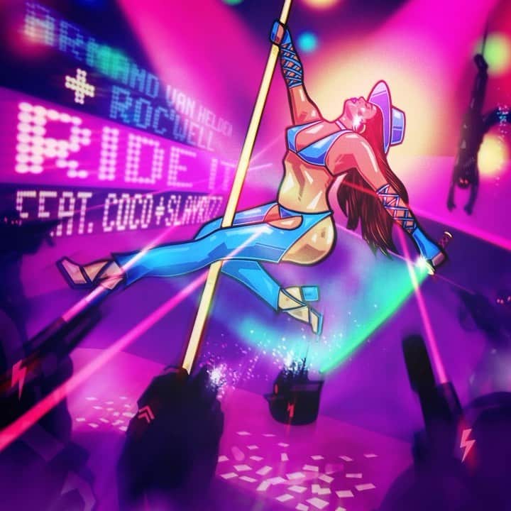 アーマンド・ヴァン・ヘルデンのインスタグラム：「Armand Van Helden & Roc’Well feat. Coco & Slayrizz ‘Ride It’ out now!! link in bio. @armandvanhelden @rocwellah @thecocouk @slayrizz @3beatmusic」