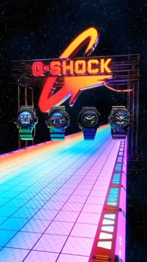 G-SHOCKのインスタグラム：「Created with rainbow vapor deposition and multicolored designs, GAMER’S RGB has the cybertech touch. 🎮 Drop a 🥇 if you rank this timepiece in first place.  ⌚️: GA100RGB-1A, GA700RGB-1A, DW6900RGB-1, GA2100RGB-1A  #GSHOCK #GAMERSGRB #gshockwatch #gshocknerd #gshockaddict #WOTD #dailywatch #gamers #gaming」
