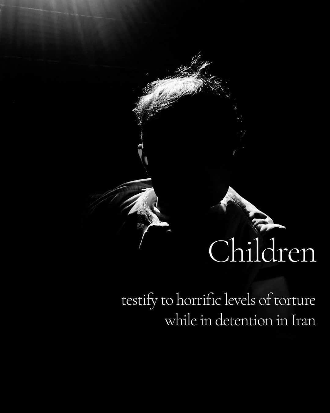 のインスタグラム：「Children are testifying to horrific levels of torture while in detention in Iran.  “They gave us electric shocks, hit me in my face with a gun, gave electric shocks to my back and beat me on my feet, back and hands with batons. They threatened that if we told anyone, they would [detain us again], do even worse and deliver our corpses to our families.”  Every child has the right to express their view on all matters affecting them (UN Convention on the Rights of the Child). Release children detained for peaceful protest.  @AmnestyIran  #womanlifefreedom #iran #humanrights」