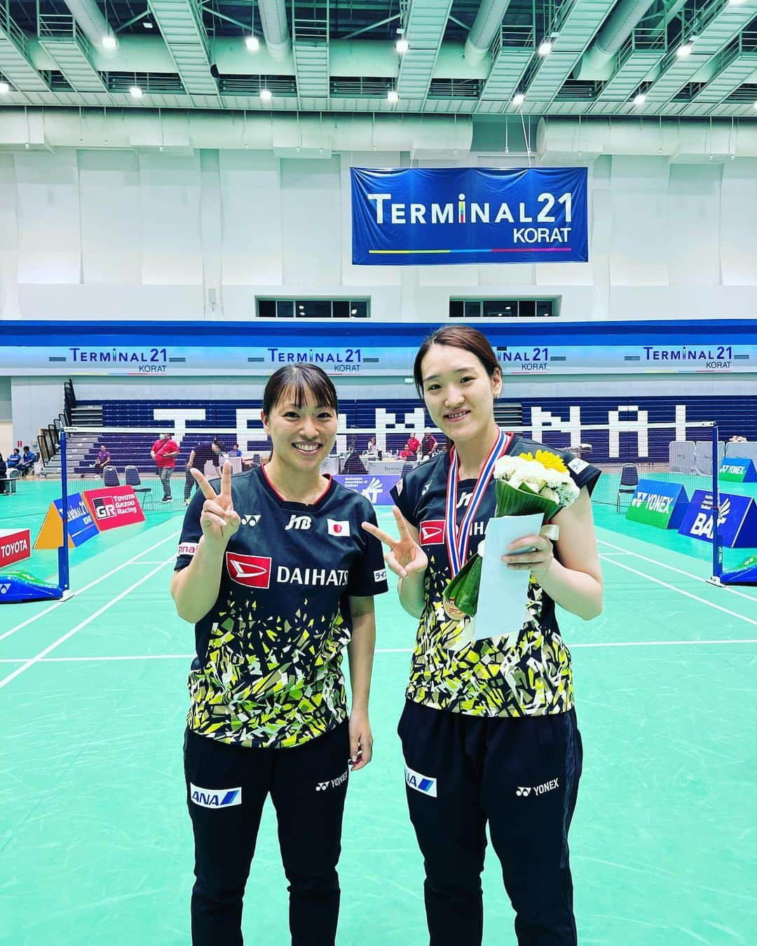 今別府香里さんのインスタグラム写真 - (今別府香里Instagram)「🏸タイインターナショナルチャレンジ🏸🇹🇭  髙橋　明日香選手　🥇 水津　愛美選手　　ベスト8  タイから帰国後そのまま合宿に入り、これからヨーロッパ3大会行ってきます🇨🇭🇪🇸🇫🇷」3月18日 10時28分 - kaori_imabeppu