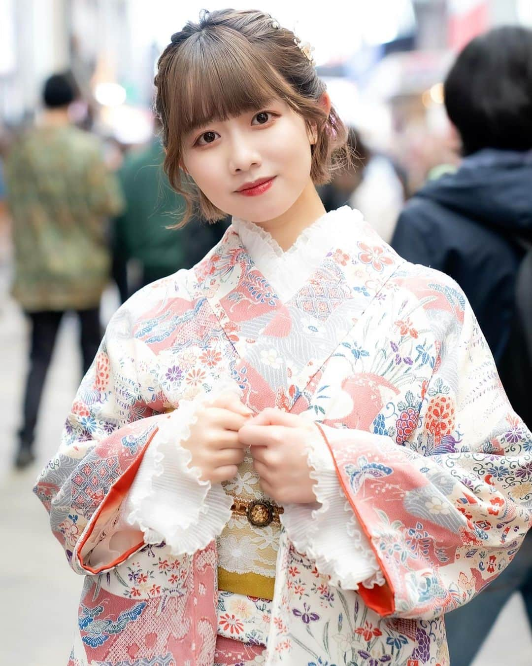 南茉莉花さんのインスタグラム写真 - (南茉莉花Instagram)「着物👘 久々に着れて嬉しかったなぁ 似合ってます?  #着物 #着物コーディネート #レトロモダン #モダン着物 #着物ヘア #kimono #japan #ショートヘア」3月18日 10時55分 - marika_ramen