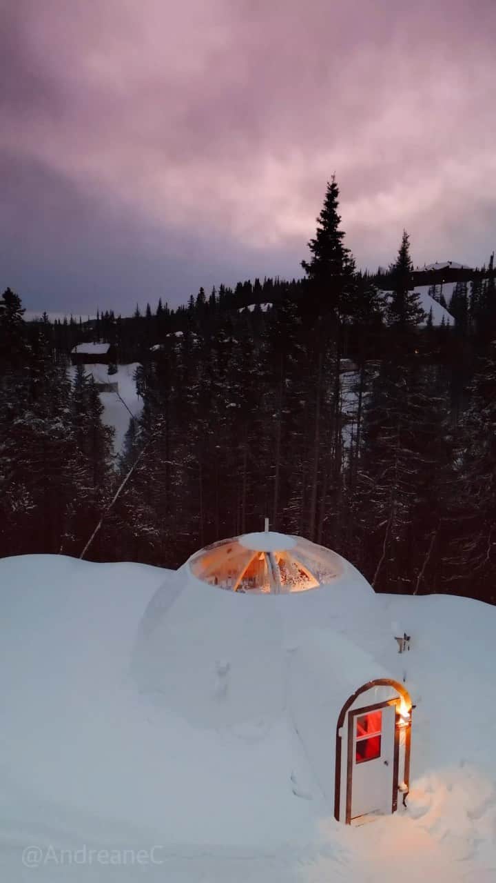 Andreane Chamberlandのインスタグラム：「Igloo @go_imago ✨」