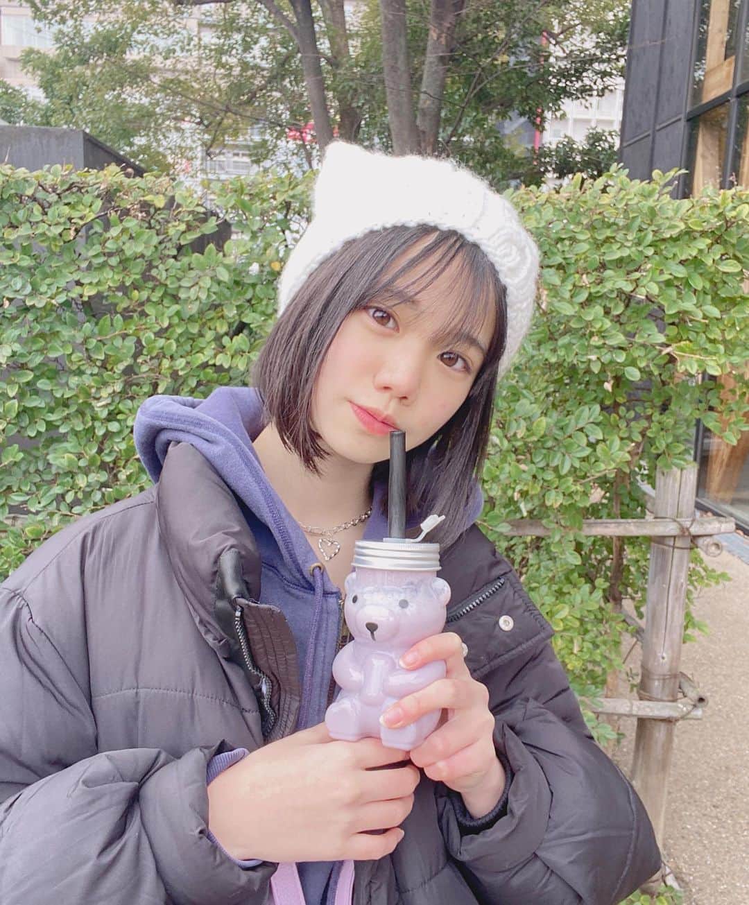竹内ななみさんのインスタグラム写真 - (竹内ななみInstagram)「♡  焼き芋パラダイス行ったときの🍠  お芋でお腹がいっぱいになって幸せでした＾＾  ・ ・ ・ ・ ・ ・ ・  #焼き芋 #芋 #芋スイーツ #ボブ #黒髪ボブ #アイドル #idol #japaneseidol」3月18日 20時15分 - nanami.1002
