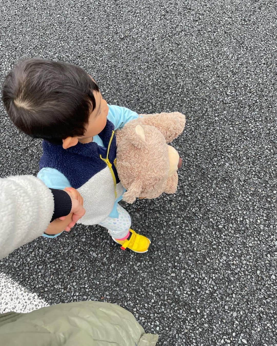 馬渕史香のインスタグラム：「お気に入りのくまさん🧸  私たちがこのくまさんをギュッてしたりすると、 「〇〇（名前）の大事なくまさんだから」 と言ってちょっと怒る  かわいい😚💚 　 　 #あしざわ家  #令和2年生まれ #5月生まれ #男の子 #boy #2020boy #男の子ママ  #ずぼら主婦」