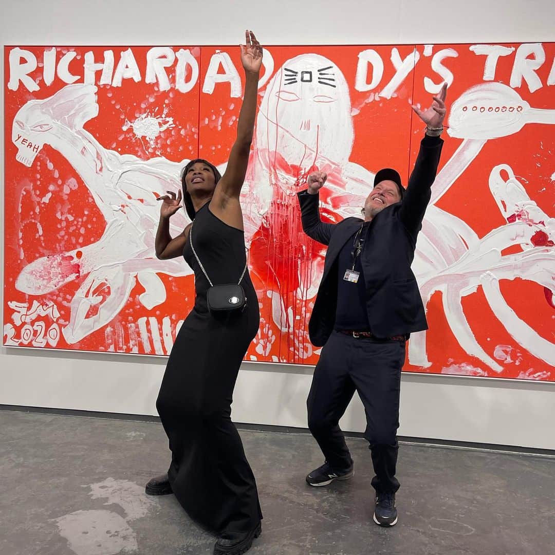 ビーナス・ウィリアムズのインスタグラム：「That moment we served art @timvanlaere_tvl」