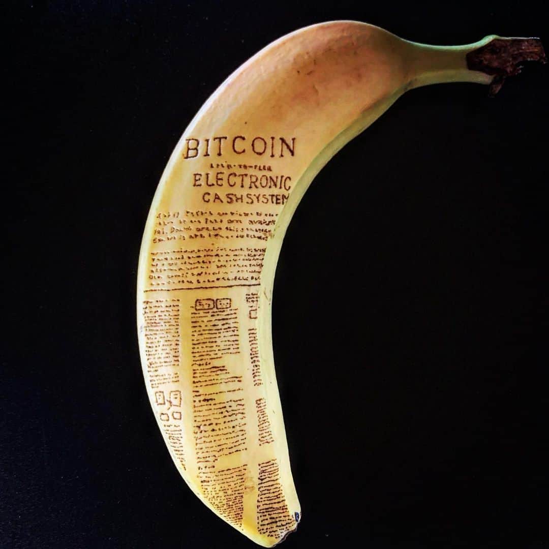 エンドケイプさんのインスタグラム写真 - (エンドケイプInstagram)「White paper #banana  #bananaart  #bitcoin  #apeertopeer  #whitepaper  #endcape  #バナナアート」3月19日 10時20分 - endcape