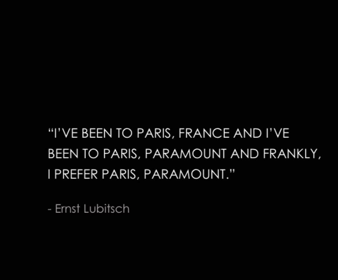 ナンシー・マイヤーズのインスタグラム：「There’s been a lot written about my new film. 😵‍💫 Here’s one thing I can easily clear up — and that’s the title — PARIS PARAMOUNT.  It’s from a quote by the brilliant and elegant comedy director (dare I say creator of the romantic comedy) Ernst Lubitsch.  The movie is about a group of people making a film and the magic and mystery of what we do.  As always, Lubitsch said it best.」