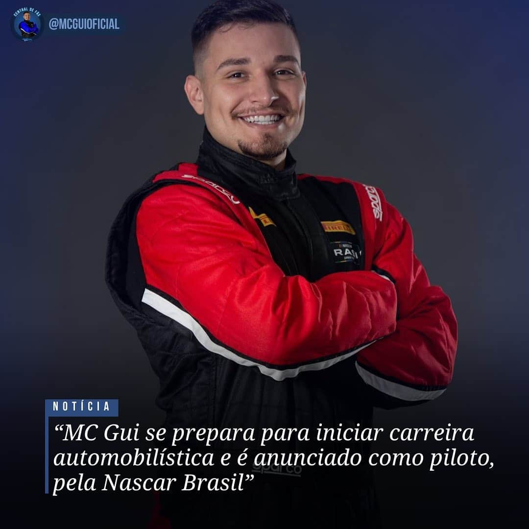 MC GUIさんのインスタグラム写真 - (MC GUIInstagram)「Mc Gui anunciou através de suas redes sociais que é o mais novo piloto contratado pela Nascar Brasil!  Gui que além de cantor, sempre foi um apaixonado por carros e afirma estar realizando um sonho em se tornar piloto profissional. O artista e agora piloto correrá no carro “98”, que por sinal, o número é em referência ao seu ano de nascimento: 1998.  O anúncio foi feito neste sábado (18), em Goiânia e através das redes sociais. O cantor, que se recupera de uma recente cirurgia, após uma lesão no joelho, compareceu ao Autódromo Internacional Ayrton Senna, localizado na capital goiana, para o anúncio, no entanto não competirá na abertura da temporada de 2023, que acontece neste fim de semana, devido ainda estar em recuperação. Mas na próxima etapa, que ocorrerá a partir de 30 de Abril, no autódromo de Interlagos, na capital Paulista, Mc Gui já estará nas pistas em busca do pódio.  O cantor não pretende abandonar sua carreira musical, como MC e prometeu ao ‘Motorsport.com’ que até o final da temporada de 2023 lançará uma nova música em seu repertório, contando sobre esta nova fase, nas pistas de corrida.  (Reprodução: Internet)」3月19日 4時01分 - mcguioficial