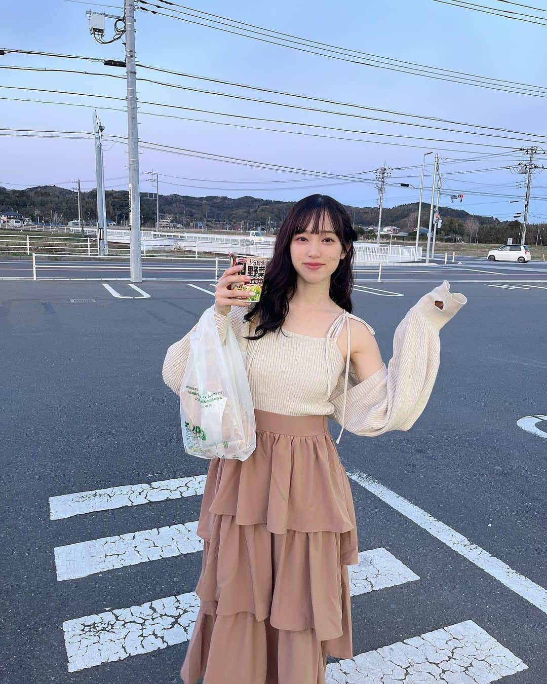 是枝優美のインスタグラム：「野菜たっぷりうま辛チゲはるさめ🥢  オフみんちゃん」