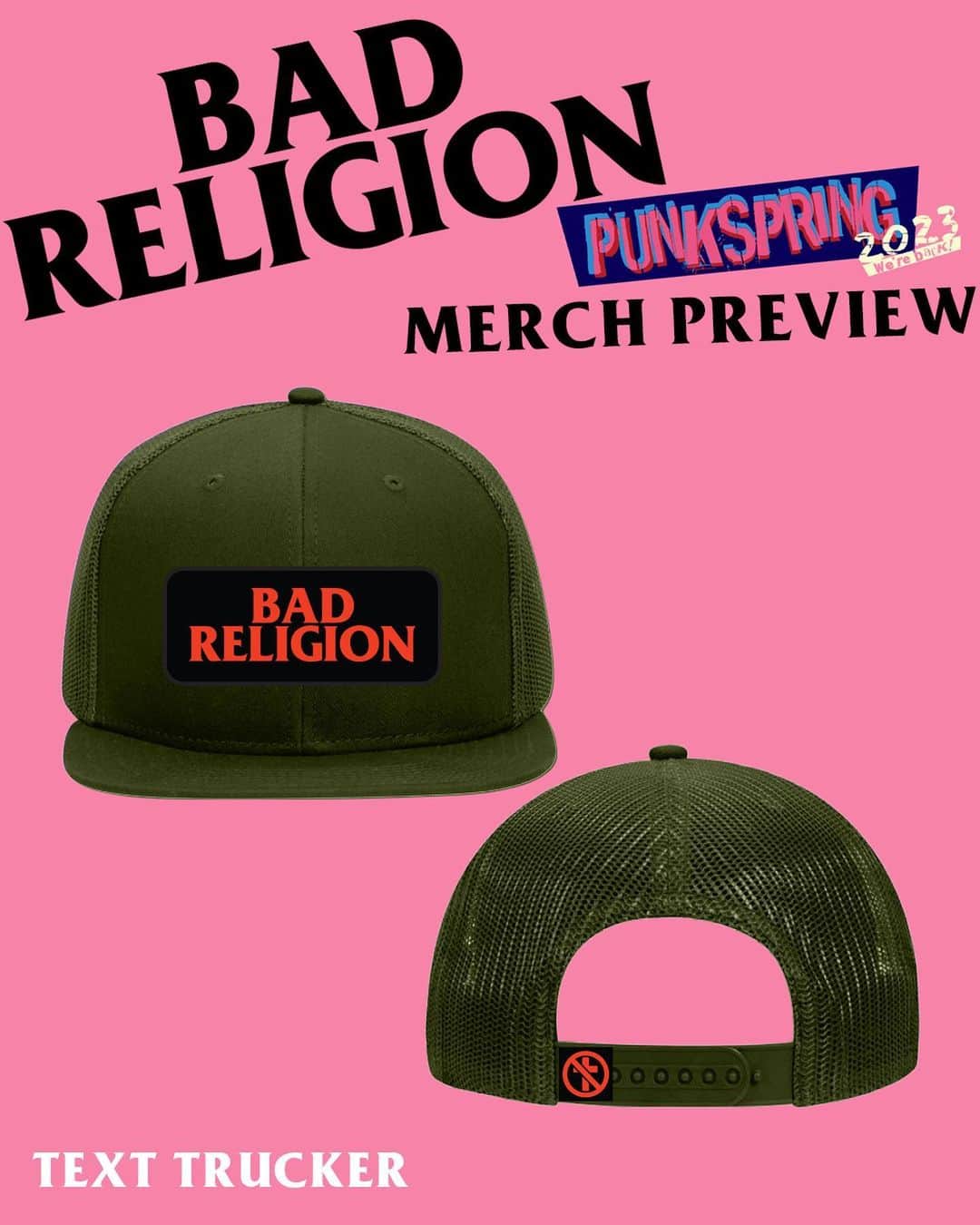 Bad Religionさんのインスタグラム写真 - (Bad ReligionInstagram)「Merch preview for our upcoming @punkspring_fes shows in Osaka and Tokyo.」3月19日 11時58分 - badreligionband