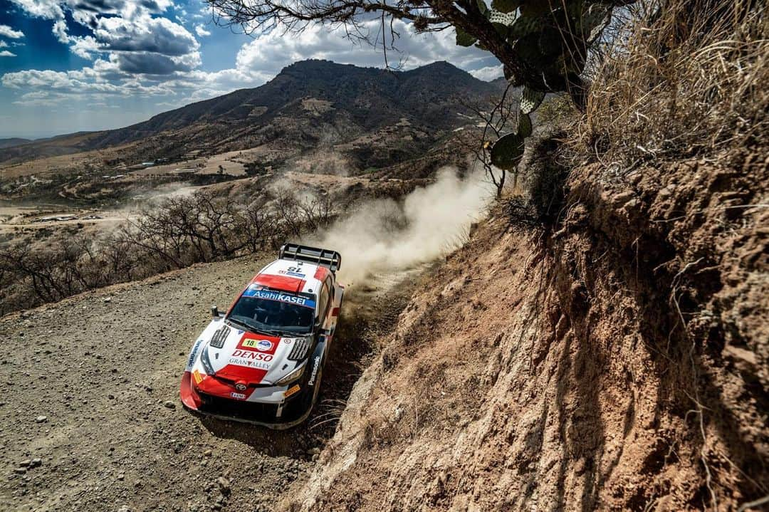 勝田貴元さんのインスタグラム写真 - (勝田貴元Instagram)「Thanks to the team, we restarted and compeleted Day3 of #RallyMexico The stages were very demanding but it was good learning.  チームのおかげで再出走でき、Day3を終えました。出走順も前になりグリップが低く難しいステージの連続でしたが 色々学ぶことができました。明日は最終日！  #TK18 📸 @fronekhonza」3月19日 13時03分 - takamotokatsuta