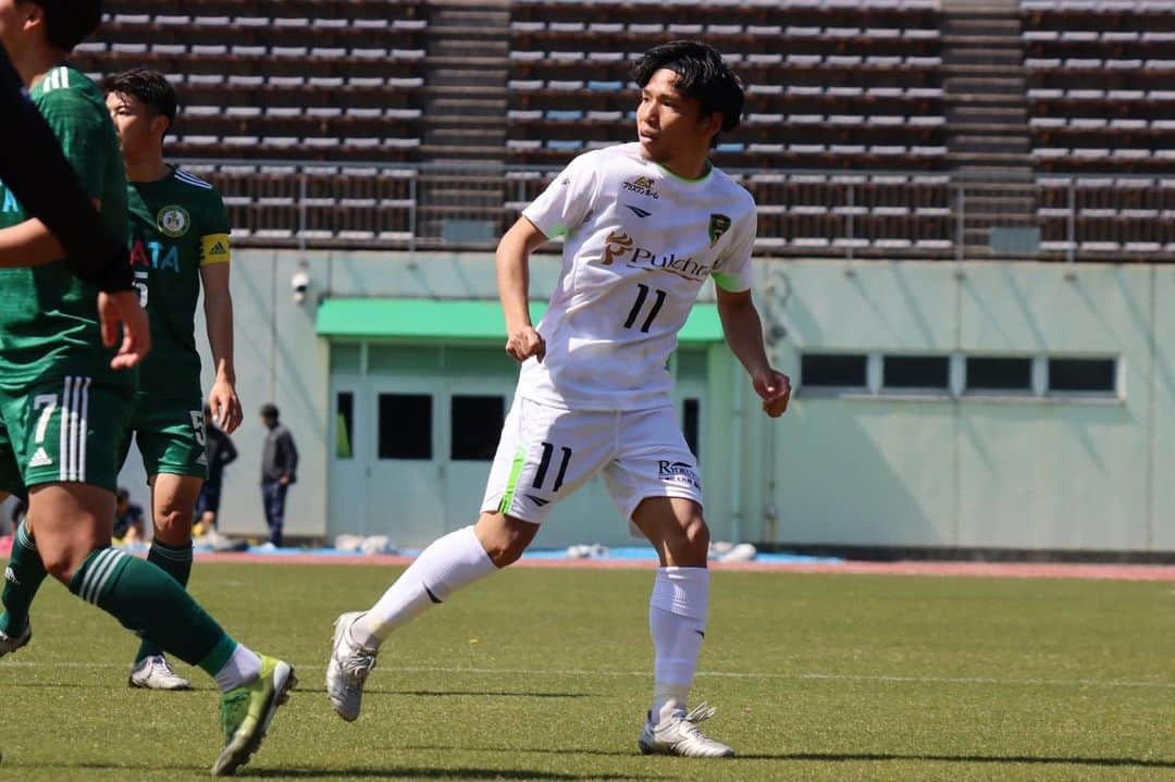 榊翔太のインスタグラム：「. 天皇杯予選 vs 明海大学体育会サッカー部 1-0勝利⚽️✨  チームの力になれるようにもっと頑張ります💪🔥  #vonds市原  #研ぎ澄ます  #榊翔太」