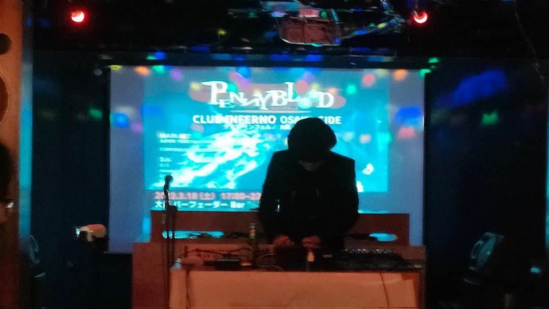のインスタグラム：「"PENNY BLOOD -CLUB INFERNO- Osaka-Side"  幸せな一夜でした。Thank you all !! #pennyblood_osaka #pennyblood」