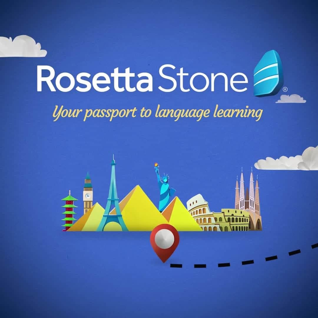 Rosetta Stoneのインスタグラム：「With the Rosetta Stone app, you can learn a new language anytime, anywhere. Learn more at the link in our bio 📱」