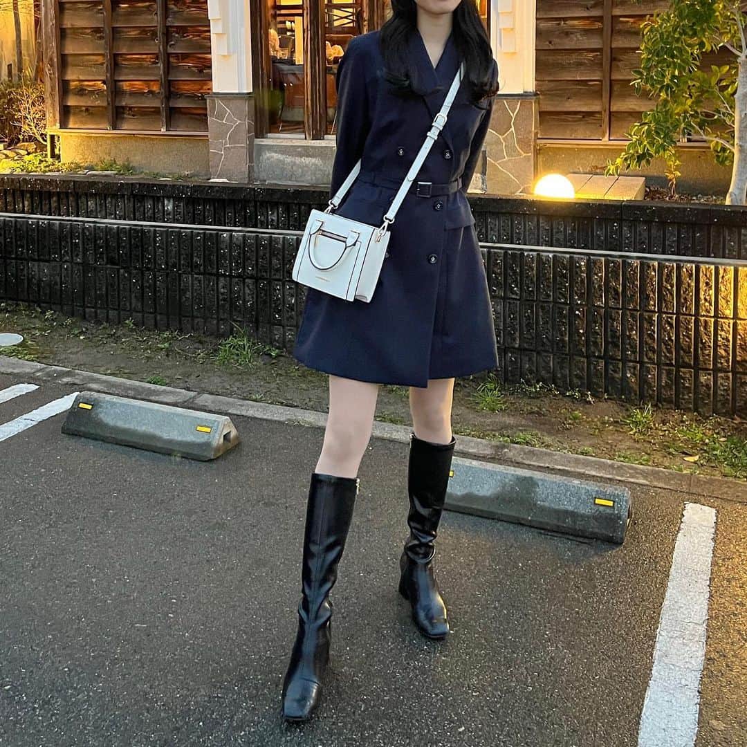 藤江萌さんのインスタグラム写真 - (藤江萌Instagram)「食べてる写真ばっかやなぁ。笑  この日はお仕事で大阪に帰っていたので、 家族でカフェしてご飯食べに行きました☺︎  フレンチトーストだーいすき🫰  dress : @redyazel  shoes : @randa_pic  bag : @samantha.vega_official   earrings : @ete_official  rings : @joueteofficial   ちなみにこの日のコンセプトは、 韓国ドラマのできる女風です🙊笑笑  #コーデ #ファッション #春服 #春服コーデ #韓国ファッション #ジャケットコーデ #ジャケット #アクセサリー #ブーツコーデ #ロングブーツ #カフェ #大阪カフェ #大阪グルメ #藤江萌 #redyazel #randa #samanthavega #ete #jouete #accessories #osaka #osakajapan #osakacafe #photography #sony #camera #japanesegirl #hirocoffee」2月23日 21時49分 - fujie_moe_official