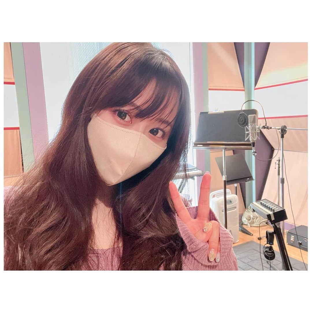 のインスタグラム：「💗💗💗 とある日のレコーディング♡ ミニアルバム、おたのしみに‼︎」