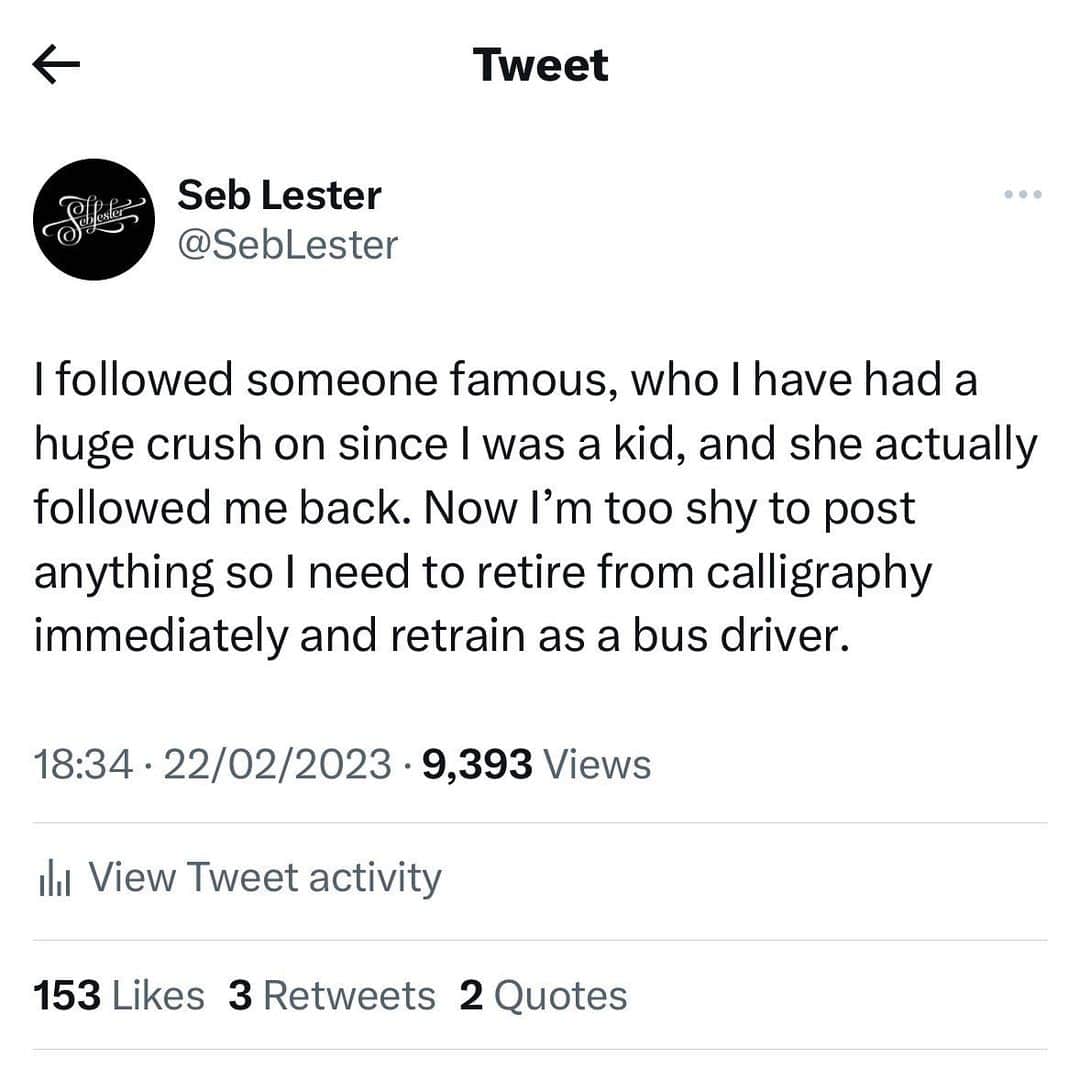 Seb Lesterのインスタグラム
