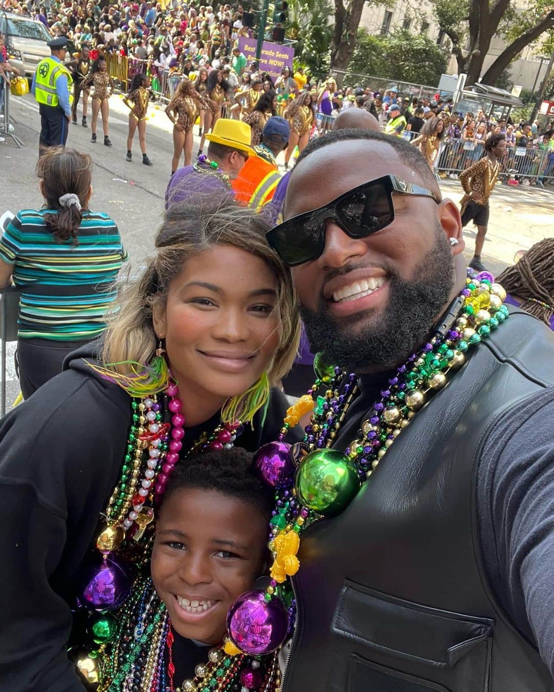 シャネル・イマンのインスタグラム：「Had the best First  Mardi Gras 🙌🏾🎭Thank you @chauxdown and everyone who made it special ❤️」
