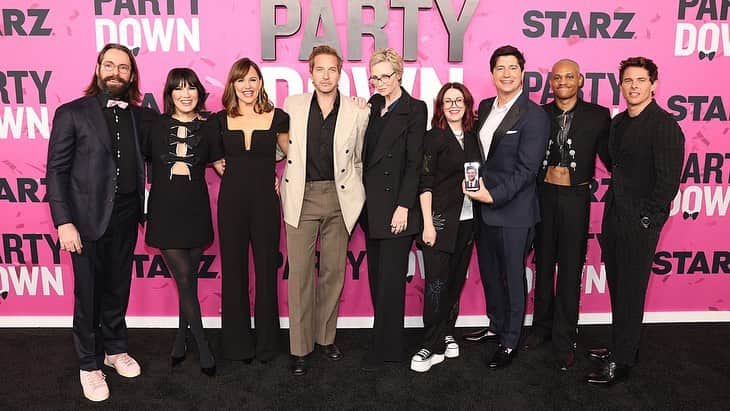ライアン・ハンセンのインスタグラム：「We Partied Down!!! Hard!  My heart is going to explode for my Love of all of these people❤️‍🔥」