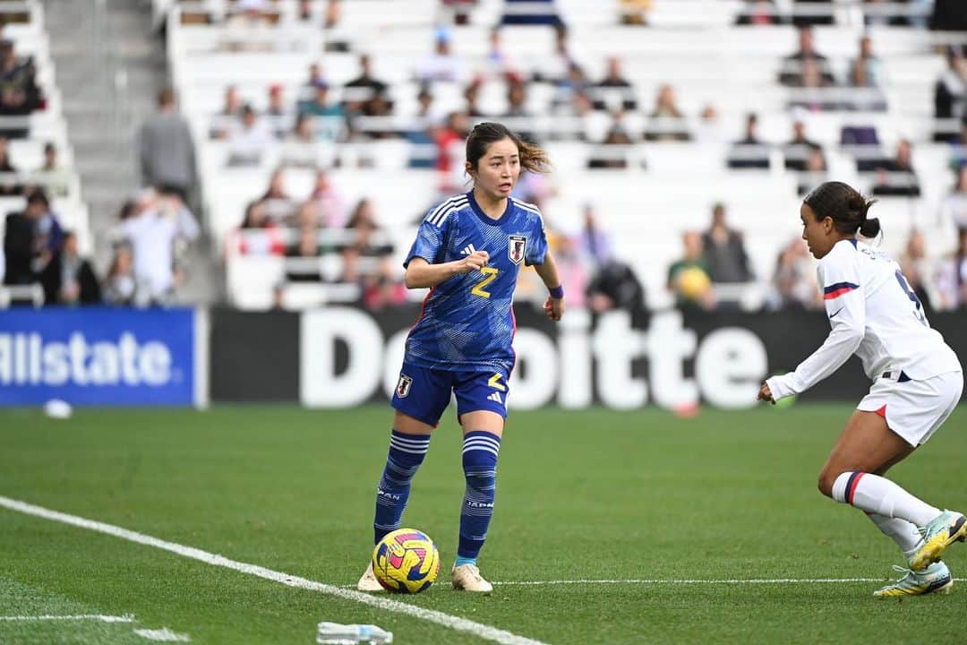 清水梨紗のインスタグラム：「. SHE BELIEVES CUP⚽️  応援ありがとうございました！！  チームに戻って、 怪我なく成長できるよう頑張ります🔥🔥  #shebelievescup  #nadeshiko」