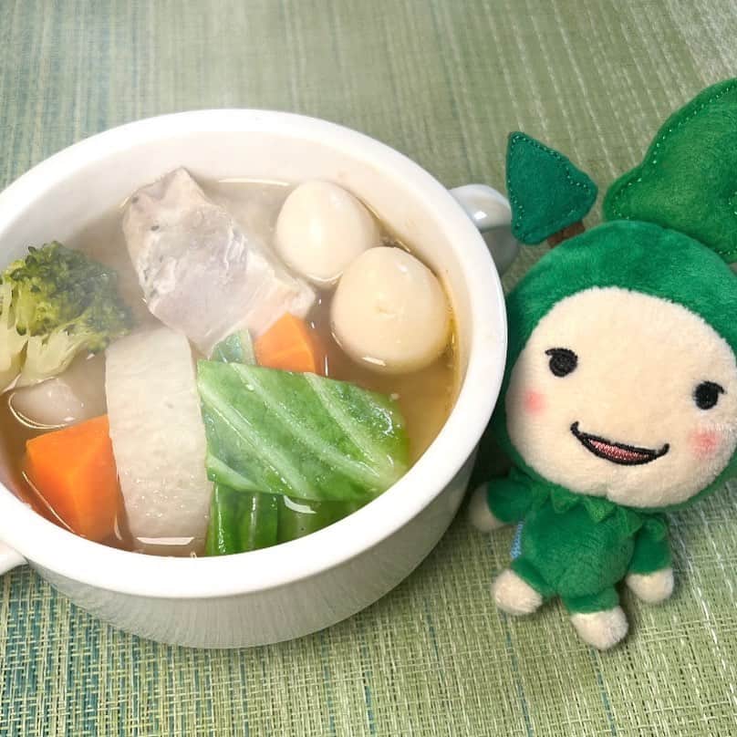 モーリーズのインスタグラム：「おはよー！モリスケです 今朝はポトフでスタートだよ バラ肉ほろほろ柔らかいし 野菜のいろんな食感も楽しめておいしい！」