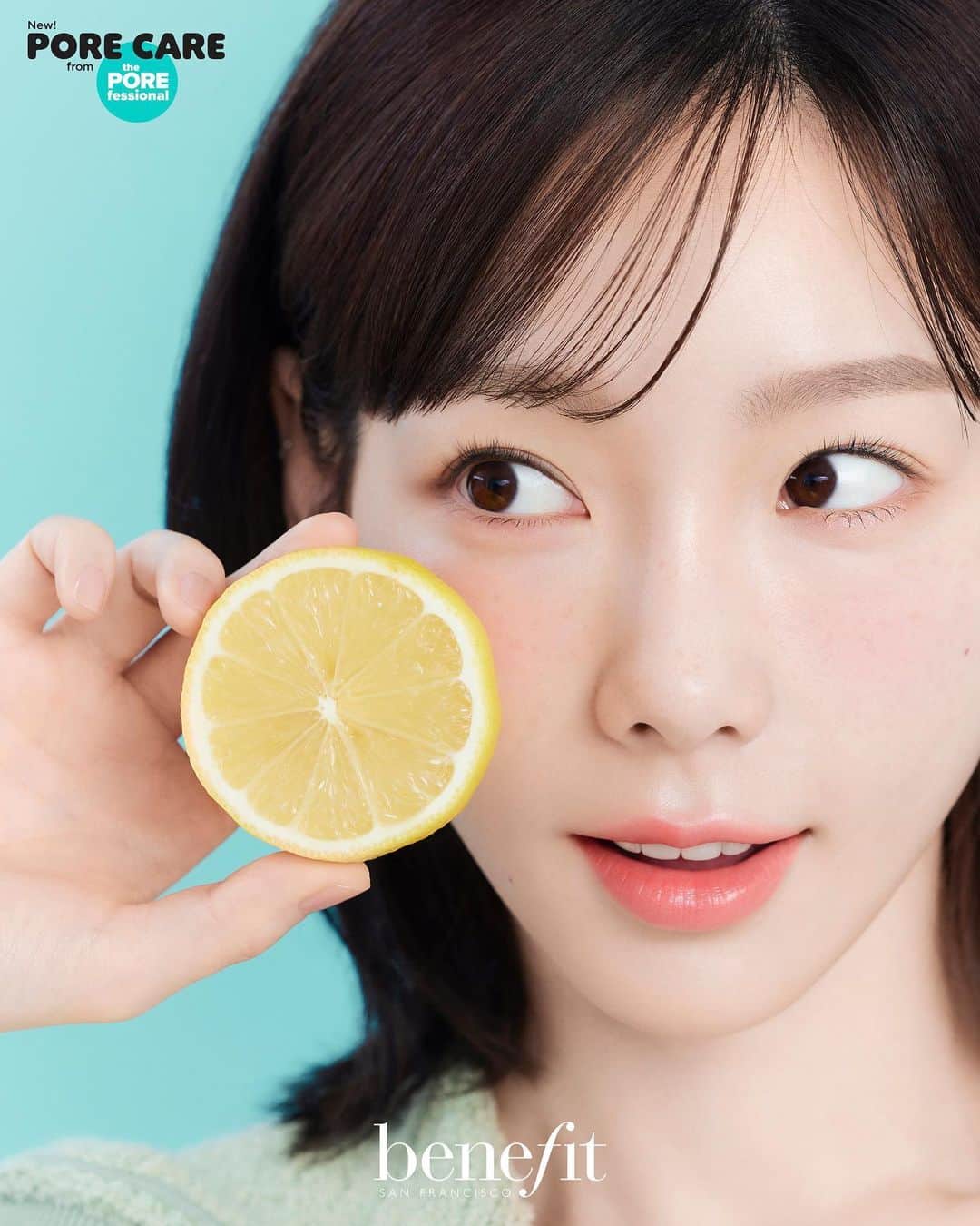 テヨン のインスタグラム：「PORE CARE 😶‍🌫️💕 @benefitcosmeticskorea」