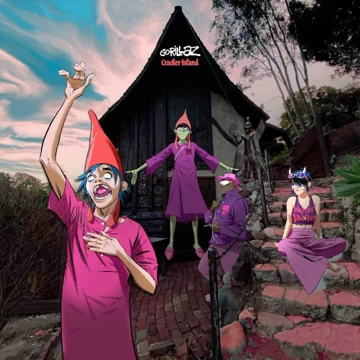 Gorillazのインスタグラム：「The brand new album Cracker Island is @applemusic ‘s Hot New Album 🔥  🎧 gorill.az/crackerisland」