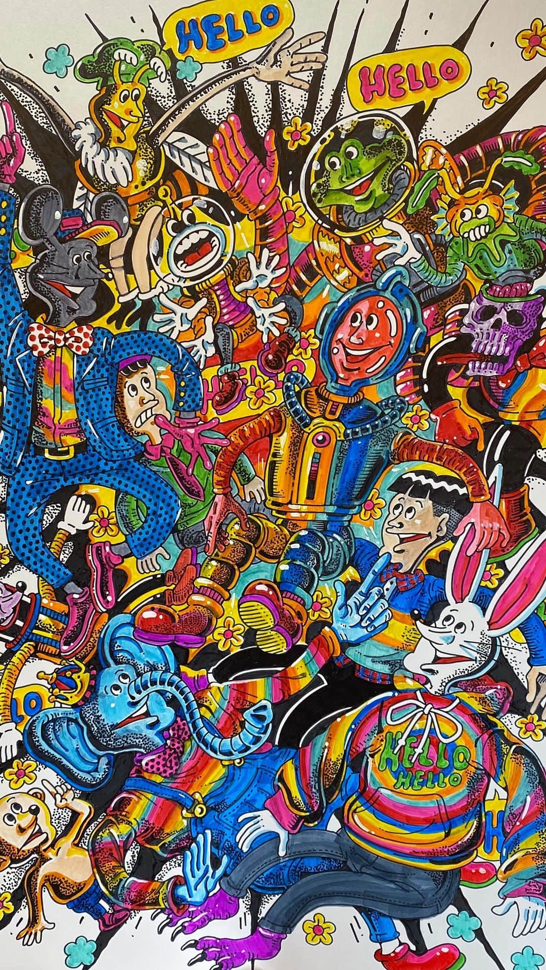 きくちゆうきのインスタグラム：「絵を描きました。」