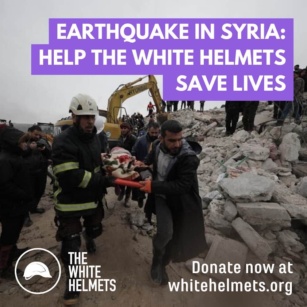 ウィル・ポールターのインスタグラム：「At least 38,000 people are known to have been killed in the devastating earthquake that has toppled homes across northern Syria and southern Turkey. 3,000 White Helmets volunteers are on the ground searching for survivors and pulling the dead from collapsed buildings. They urgently need your support to respond to this disaster, to find survivors and transport hundreds of injured people to hospital in freezing conditions.  Please stand with the first responders and give what you can to help rescue people from this earthquake disaster.  Please join me by donating whatever you can at:  whitehelmets.org (link in bio)」