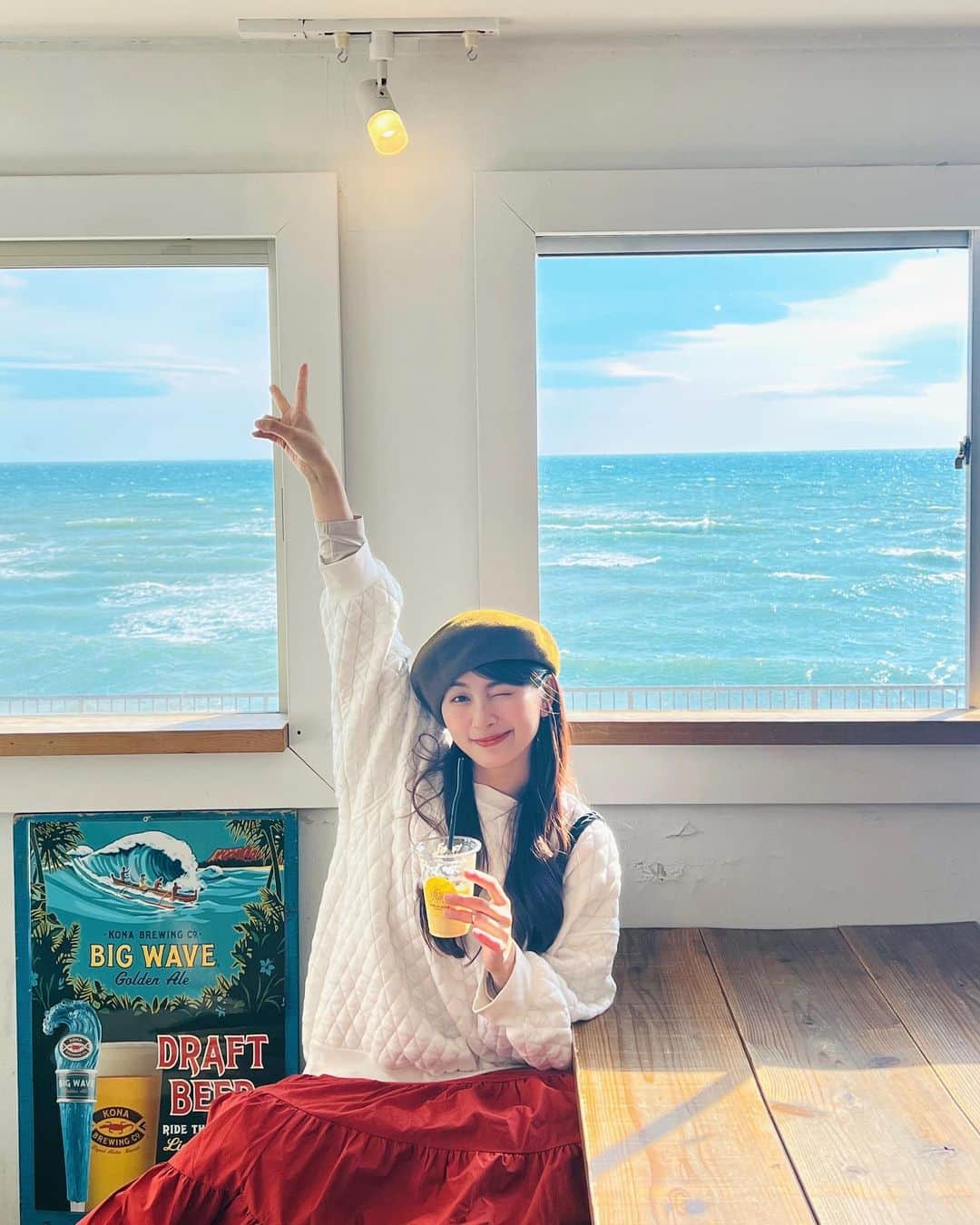のインスタグラム：「日光が顔に当たる姿が好きです 浪漫💕 #鎌倉カフェ  #鎌倉 #湘南」