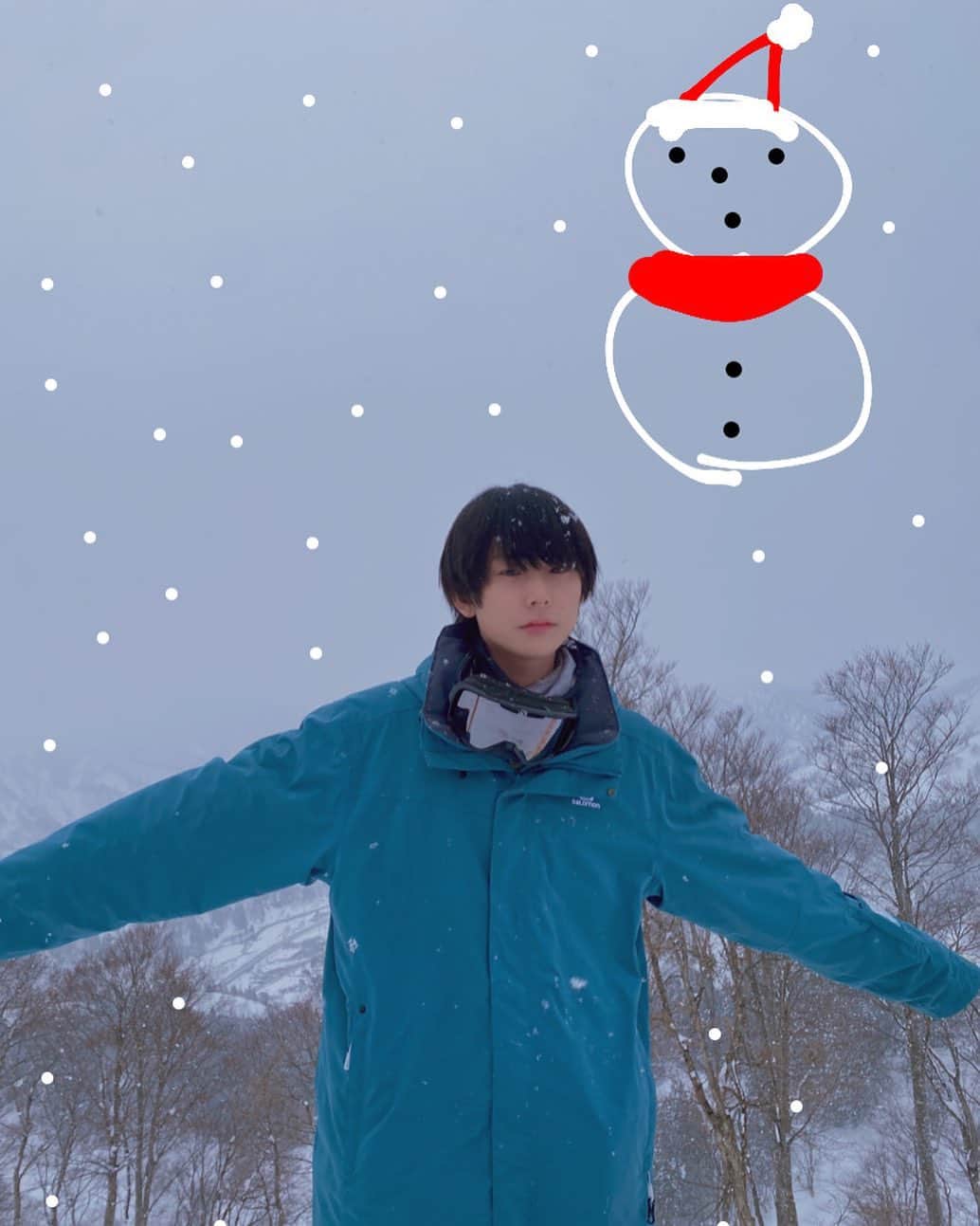のインスタグラム：「スノボ楽しかったー！❄️」