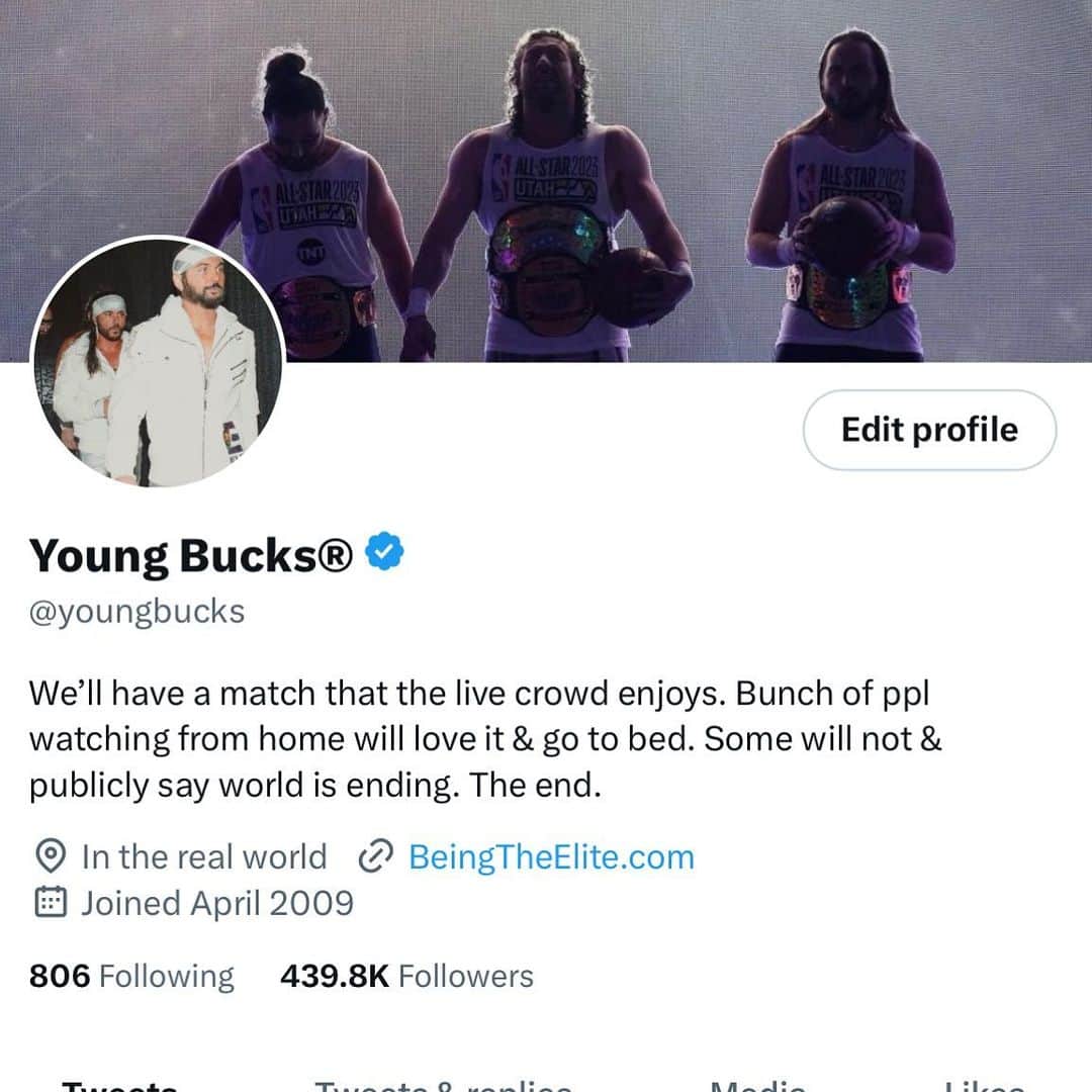 マット・ジャクソンのインスタグラム：「Bucks vs Aussie Open tonight on #AEWRampage!」