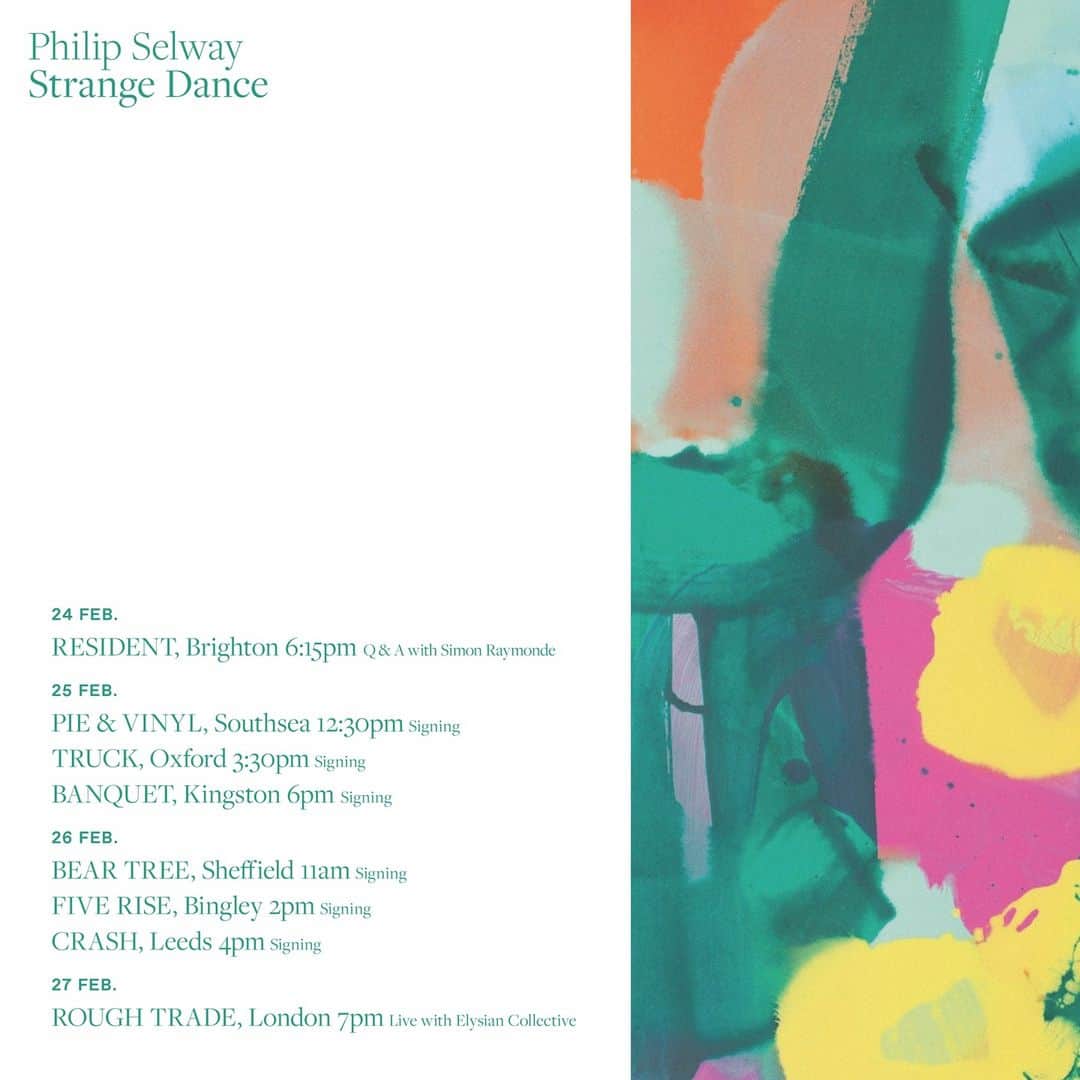 Radioheadさんのインスタグラム写真 - (RadioheadInstagram)「@philipselway's beautiful new album 'Strange Dance' is out today (pick it up from the link in bio), and to celebrate Philip will be doing a handful of special in-store events starting with today’s @residentbrighton Q&A with @mrsimonraymonde and then on Monday a stop off at London’s Rough Trade East. These events are a chance to pick up the equally beautiful box set and have it signed by the man himself...」2月24日 23時37分 - radiohead