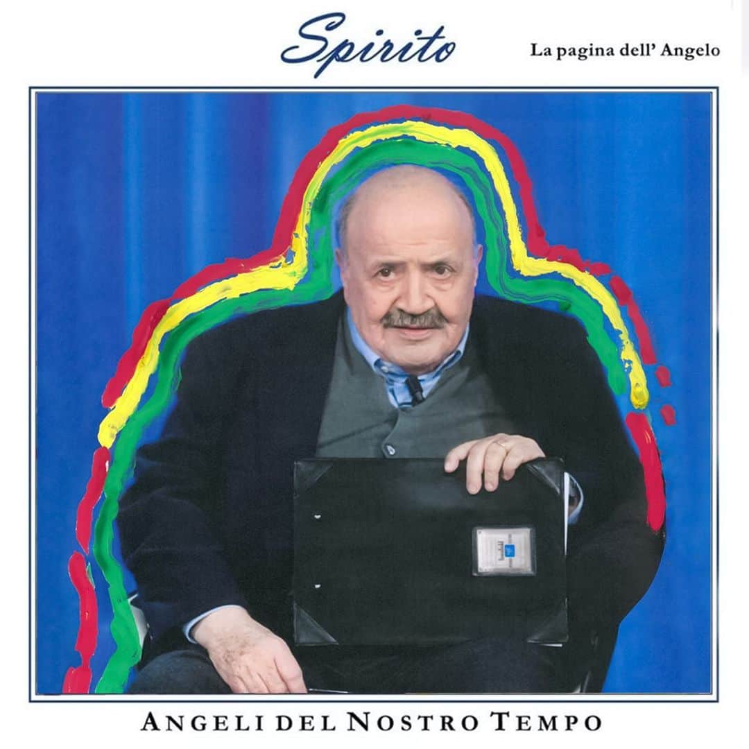 ピエログイディのインスタグラム：「Piero Guidi “Angeli del Nostro Tempo” - Maurizio Costanzo (1938-2023) Maestro di vita. #PieroGuidi」