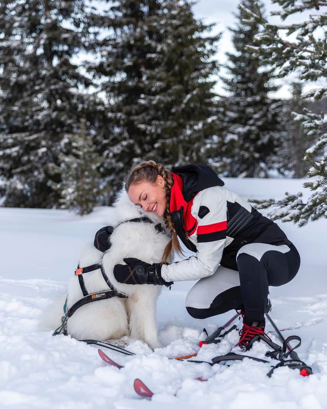 Caroline Berg Eriksenのインスタグラム：「På skitur med Ozolicoius 🐻‍❄️😍❄️」