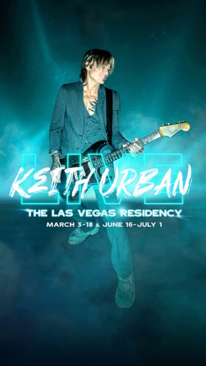 キース・アーバンのインスタグラム：「new show, new stage, and we’re one week away !!!!!! See you in Vegas.」