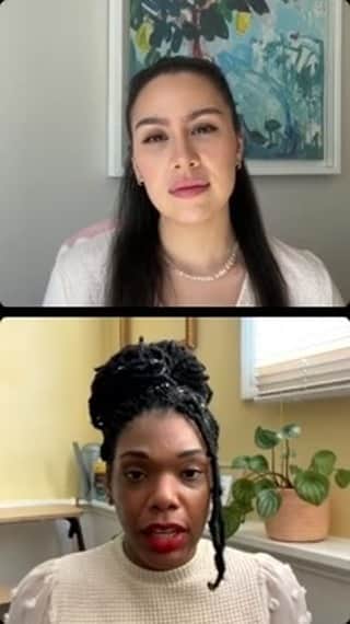 のインスタグラム：「@minaa_b alongside Mia Talavera, Benefit Cosmetics’ Global Head of DEI, discuss and bring awareness to the unique struggles that the Black community face in regard to mental health. They share resources and tools amongst Benefit Community so that we can further support each other through these difficult and hard-to-talk-about experiences. 🤍」