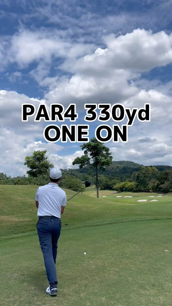 高柳直人 のインスタグラム：「. . Kuala Lumpur DAY 10 PAR4 330yd 📍one on 🏌🏻‍♂️ .」