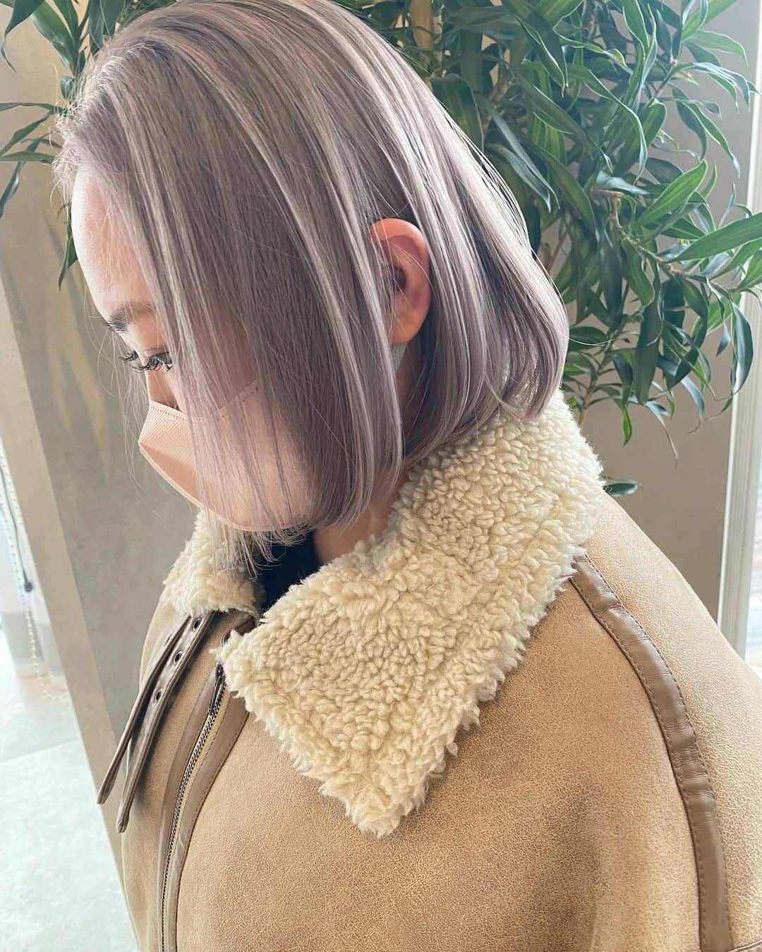 のインスタグラム：「lavender pearl.. 光の加減によって見え方が変わるニュアンスカラー」