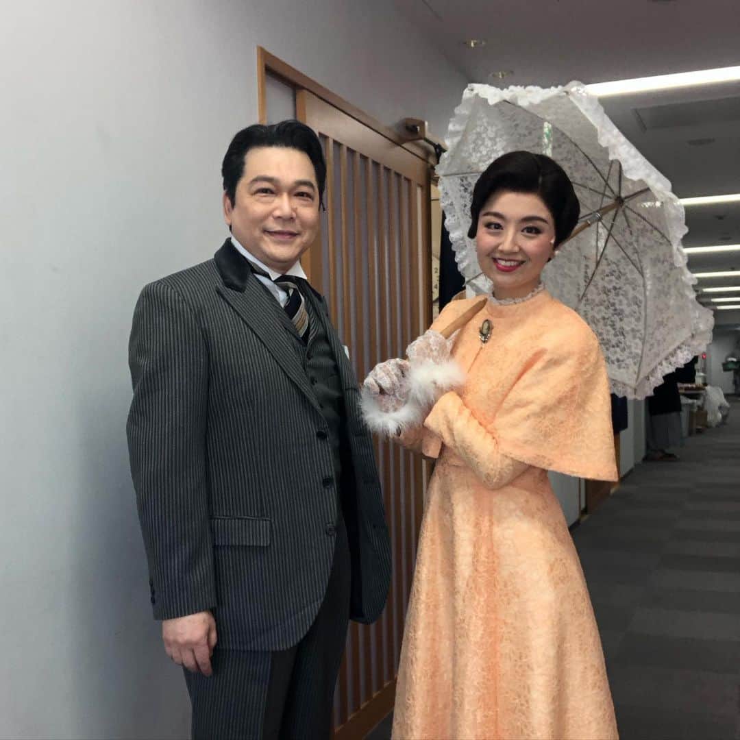三上市朗のインスタグラム：「いよいよ明日は千穐楽、ラストステージ！ 私（清原）の本当に大事で必要な人、千秋。 ここまで楽しく出来たのは木村花代さんのおかげです。ありがとう😊」